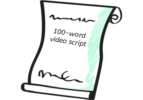 100 word script sample 100 Word Video Script